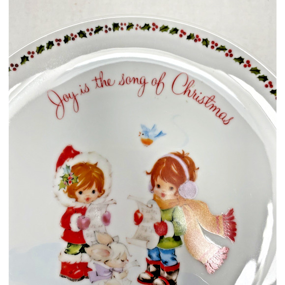 Vintage Gigi Commemorative Plate Joy is the Song of Christmas 10” - Picture 2 of 4